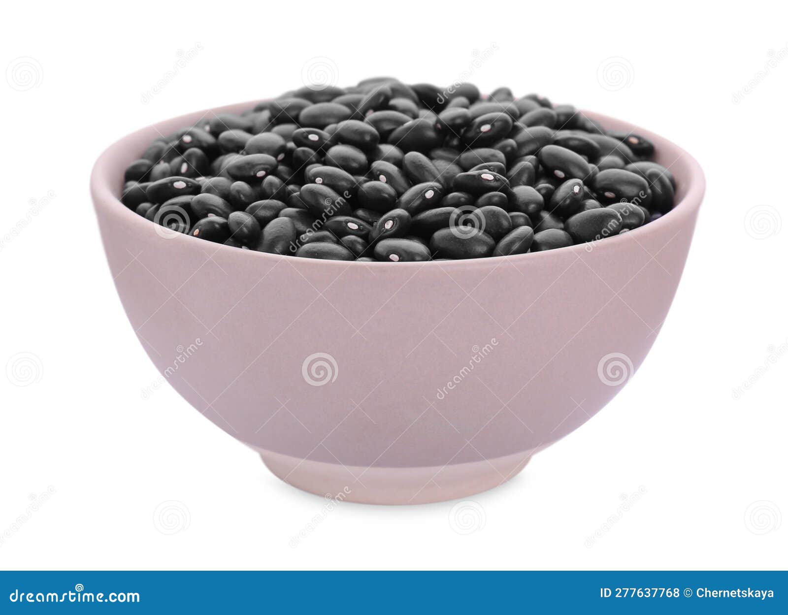 Bowl of Raw Black Beans Isolated on White Stock Photo Image of