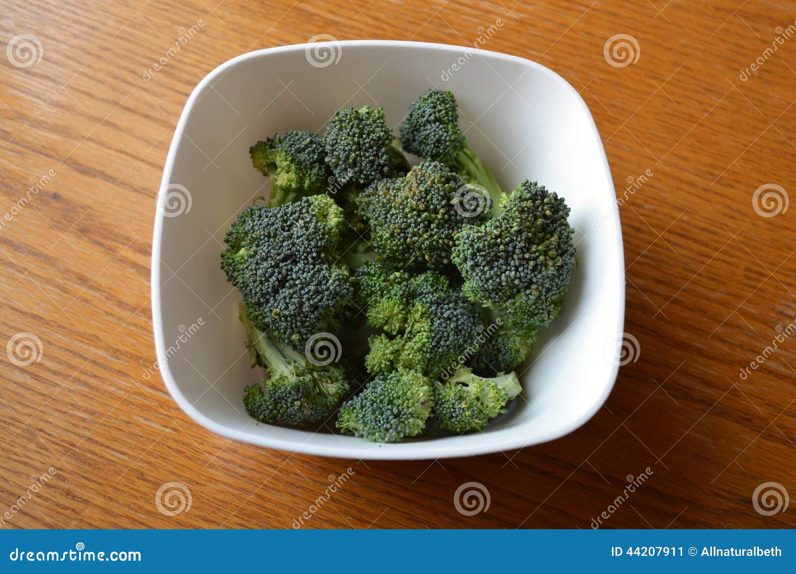 Bowl of raw broccoli stock image. Image of broccoli, edible 44207911