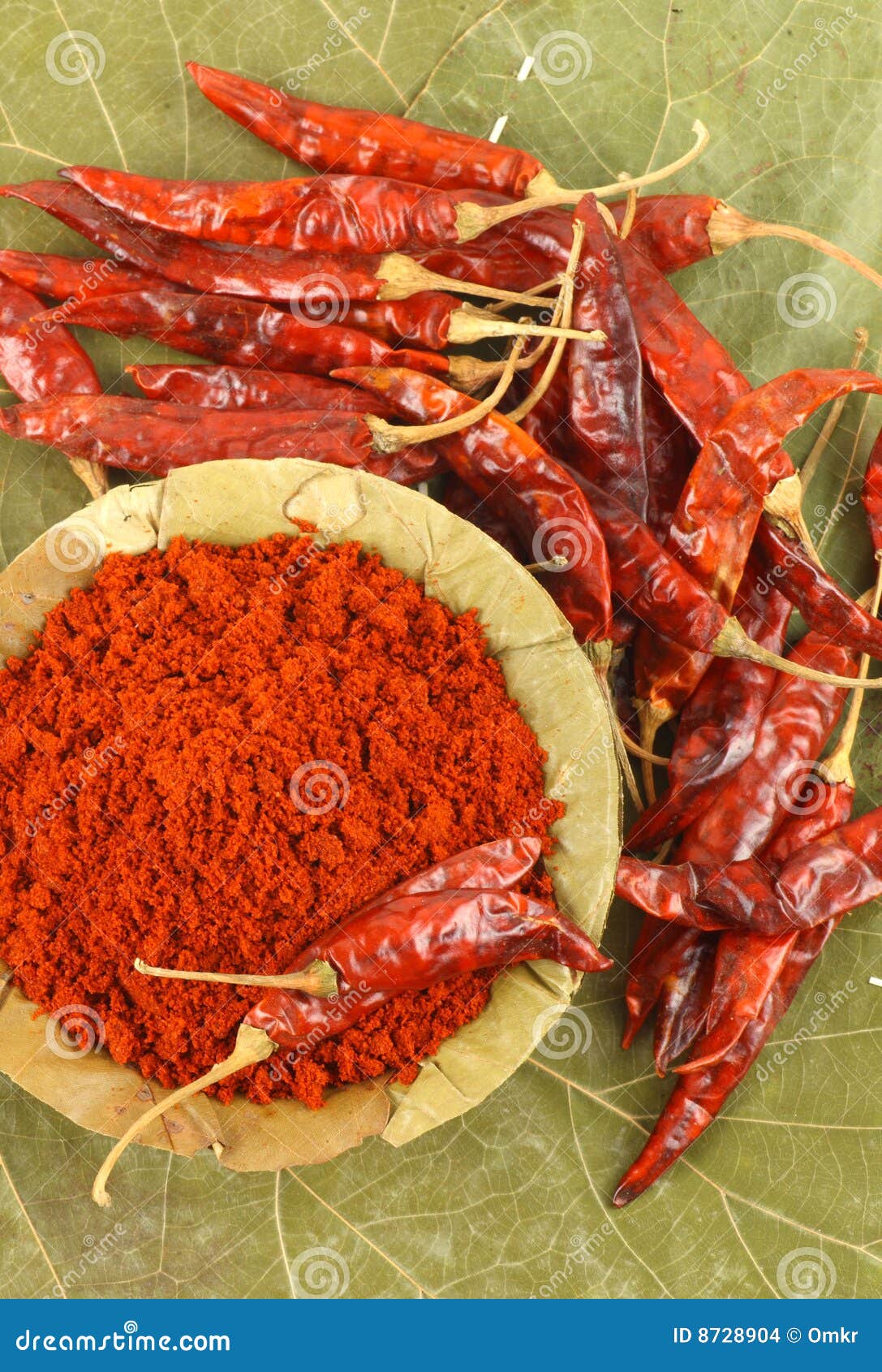 Bowl Of Red Chili Powder Stock Images Image 8728904