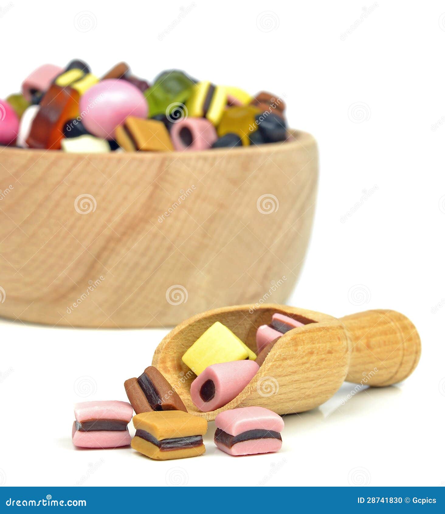Bowl and Scoop of Sweets stock photo. Image of tasty 28741830