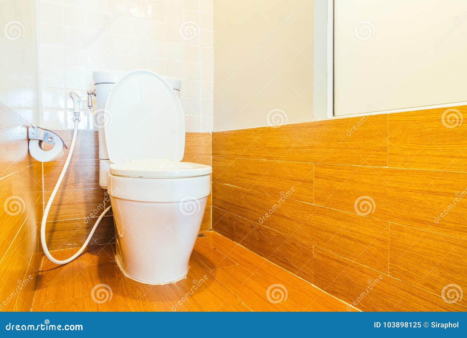 Toilet room interior stock image. Image of modern, design 103898125