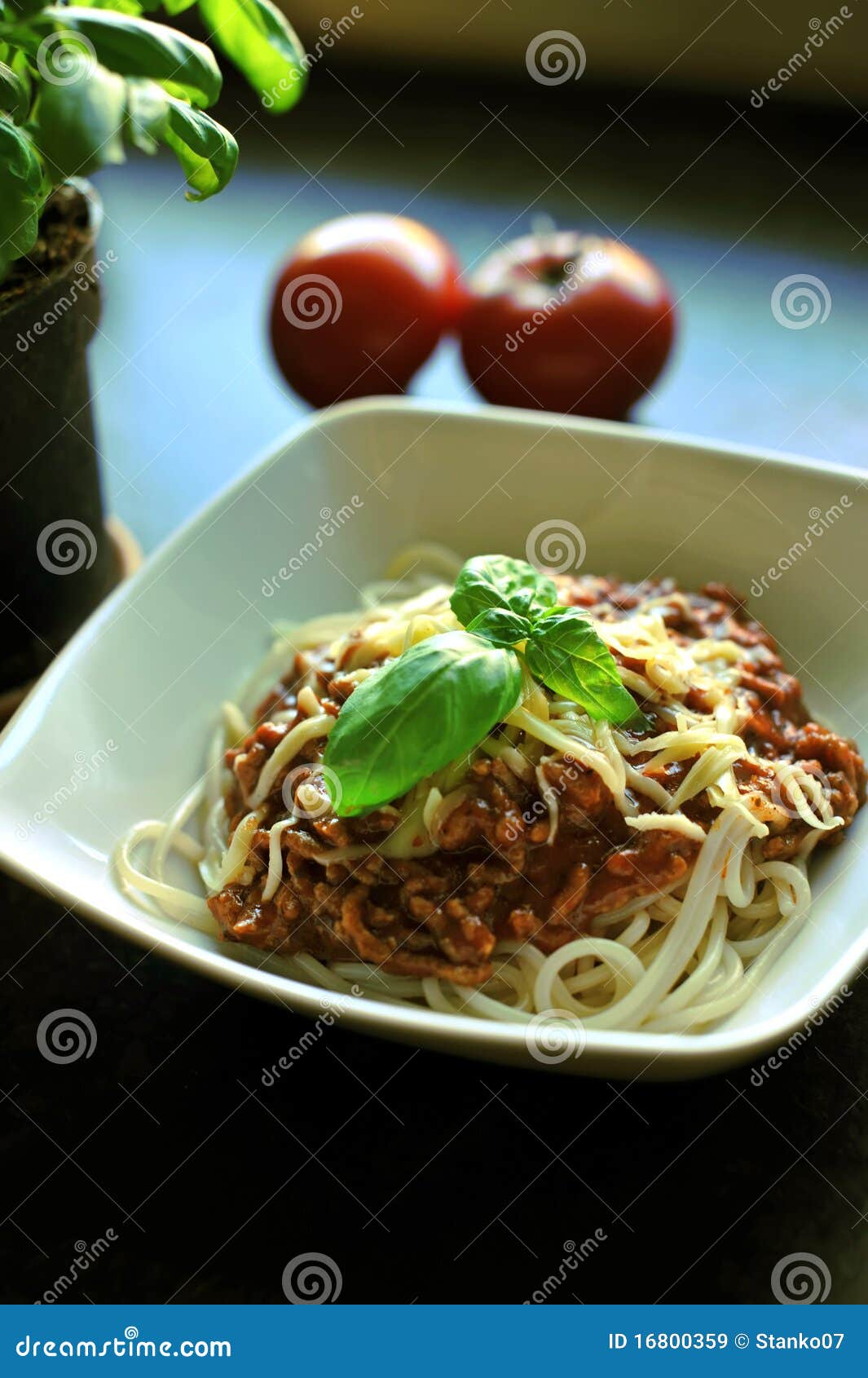 Bowl of spaghetti stock image. Image of bologna, ingredients 16800359