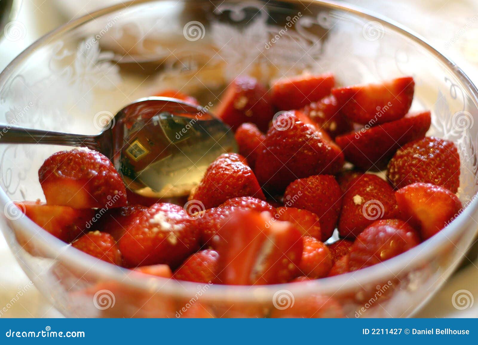 Bowl of Strawberries and Sugar Stock Image Image of sweet, container 2211427