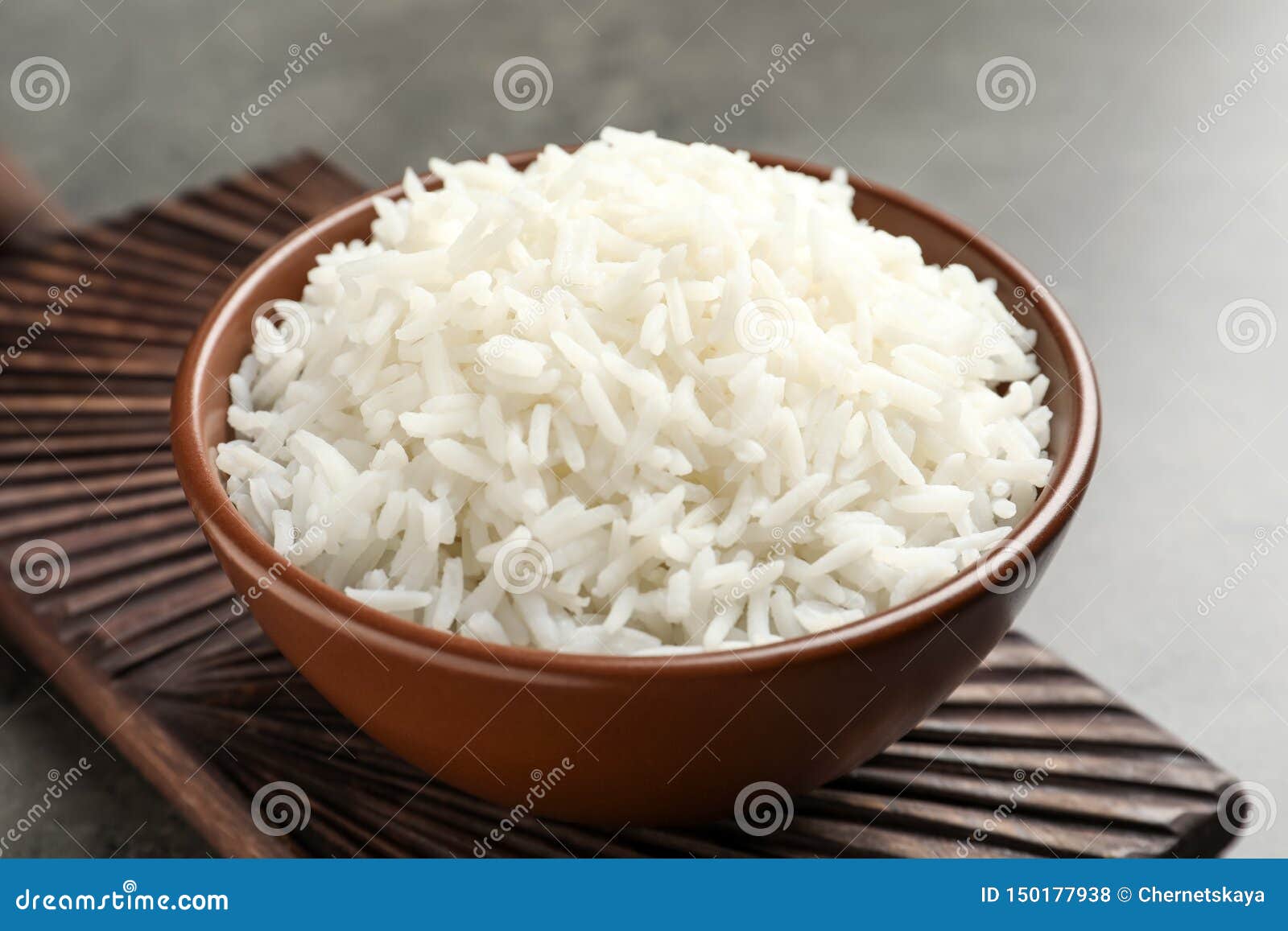 Bowl of Tasty Cooked White Rice on Table Stock Photo Image of jasmine