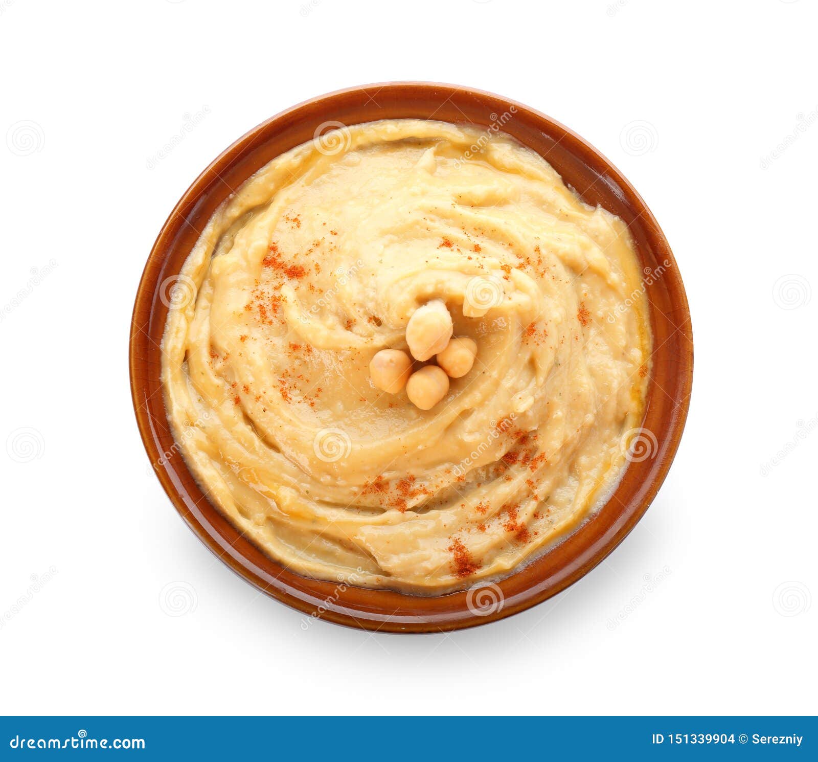 Bowl with Tasty Hummus on White Background Stock Photo Image of food