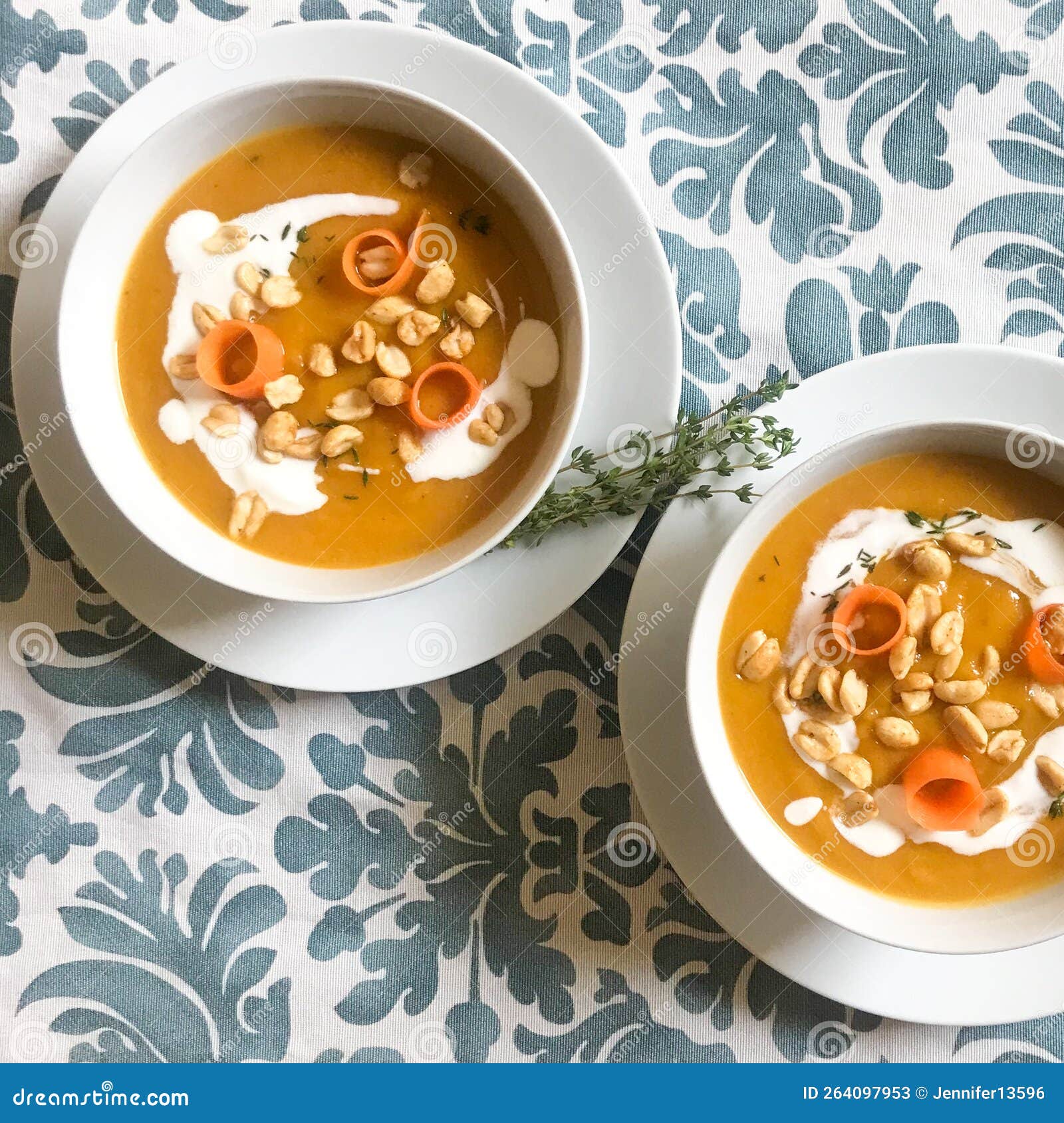 A Bowl of Vegan Carrots and Coconut Soup Stock Image - Image of salad ...