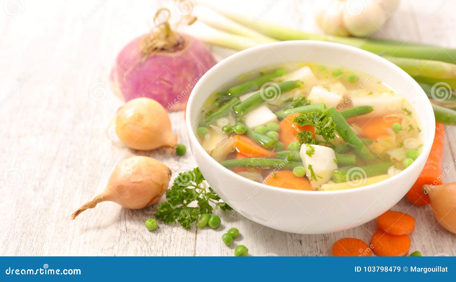 Vegetable soup stock image. Image of carrot, meal, background - 103798479