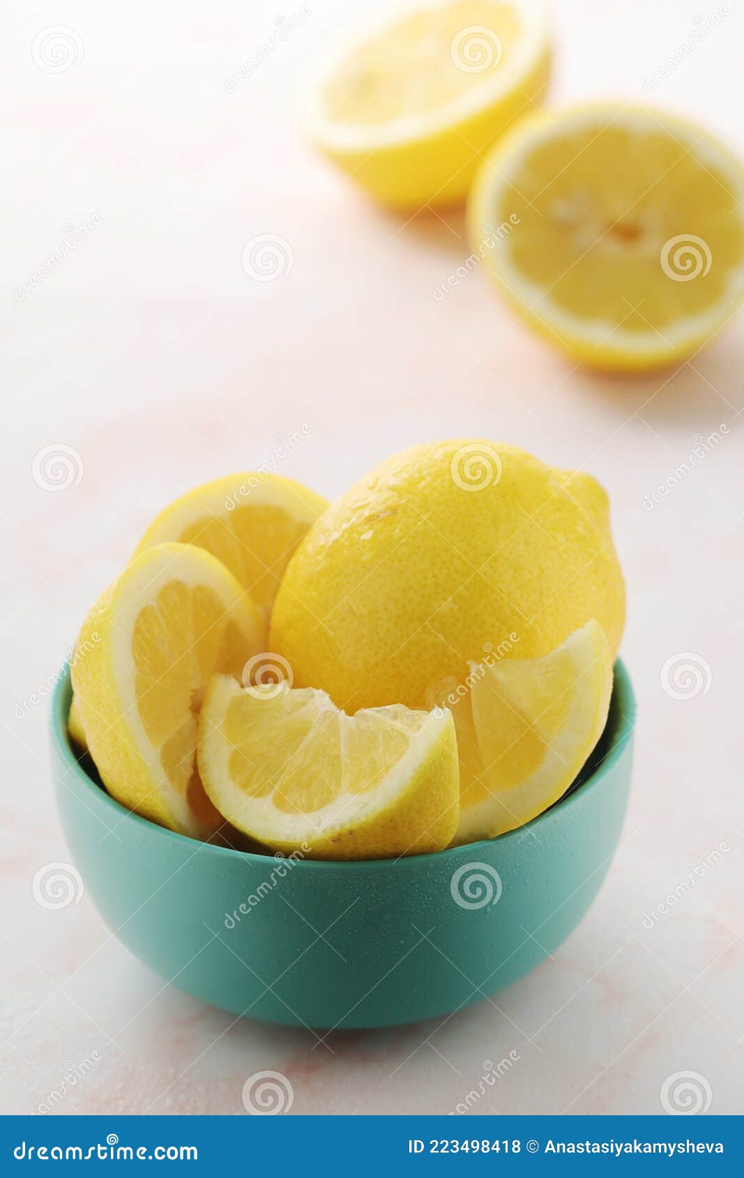 A Bowl with Yellow Bright Lemons Stock Photo Image of sour, fresh