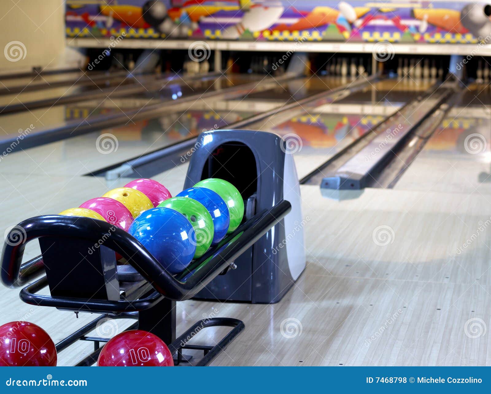 In a bowling stock photo