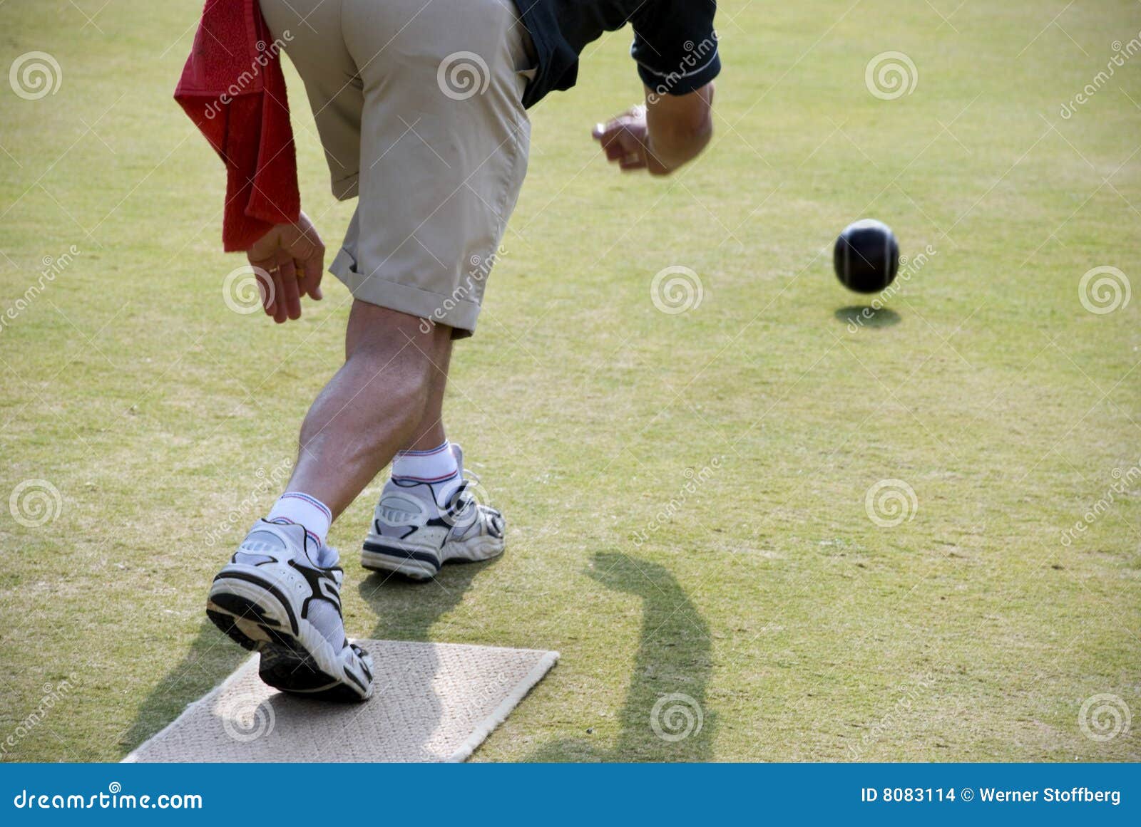 Bowling stock photo. Image of lawn, billiards, action 8083114