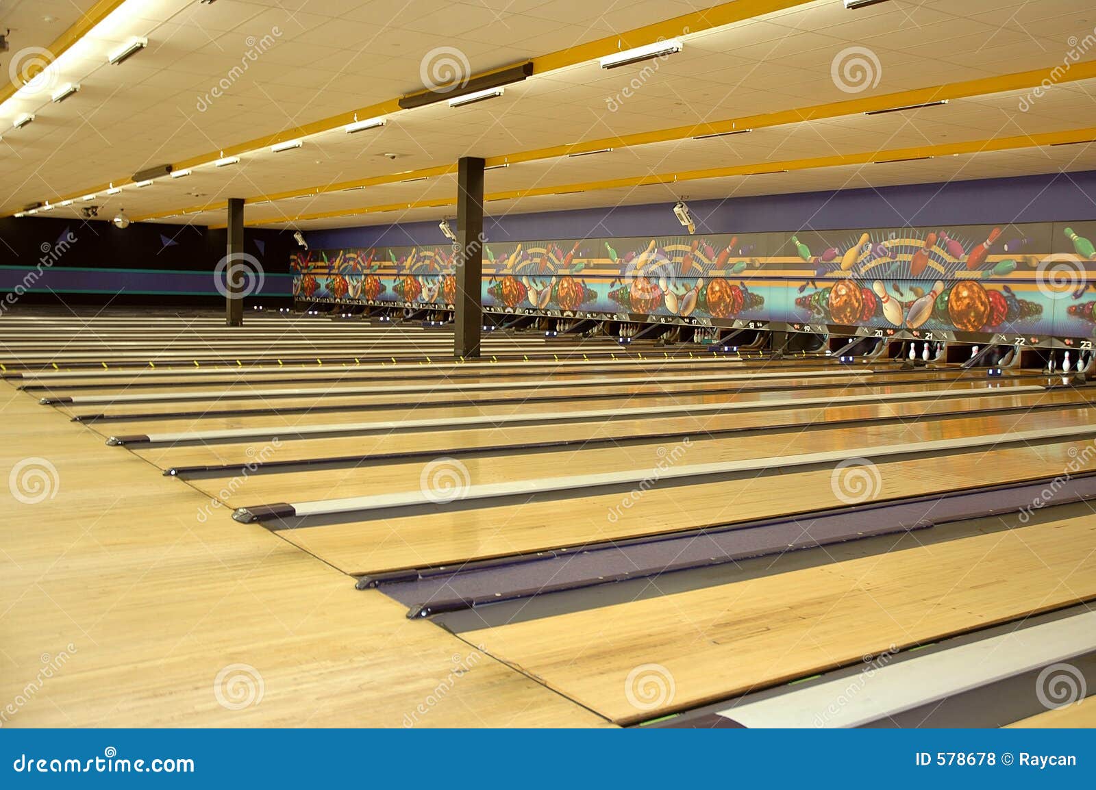 Bowling Alley stock photo. Image of game, sports, enjoyment - 578678