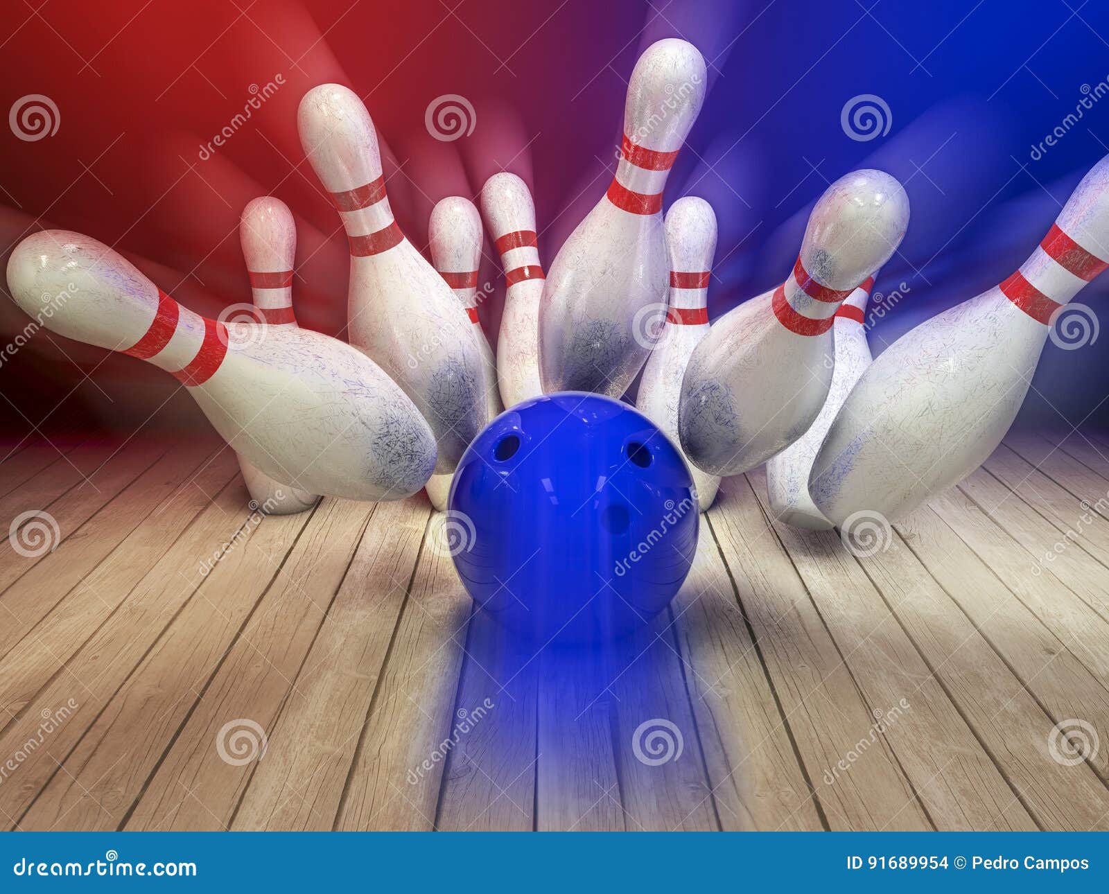 bowling ball and pins background