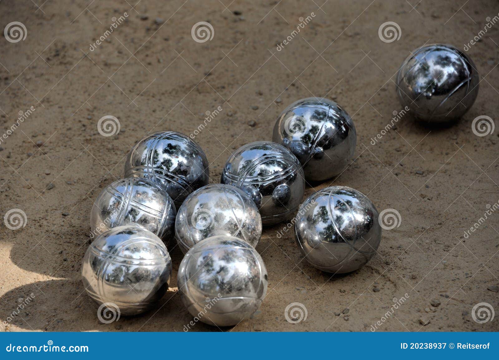 Bowling Bocce Game. French Riviera Stock Photo 20238954