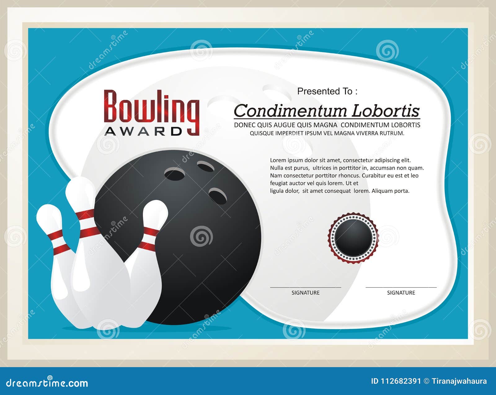 bowling-certificate-award-template-vector-stock-vector-illustration