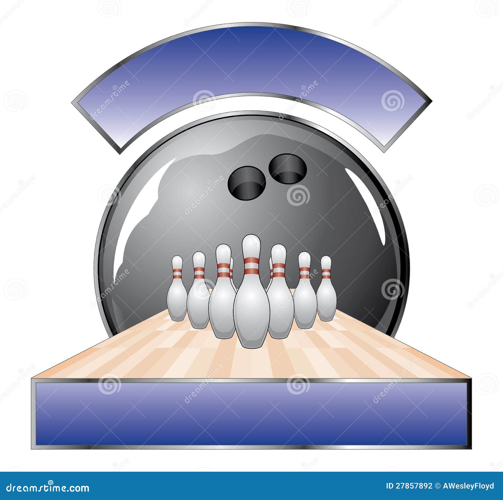 Download Bowling Design Template Lane Stock Vector - Illustration ...