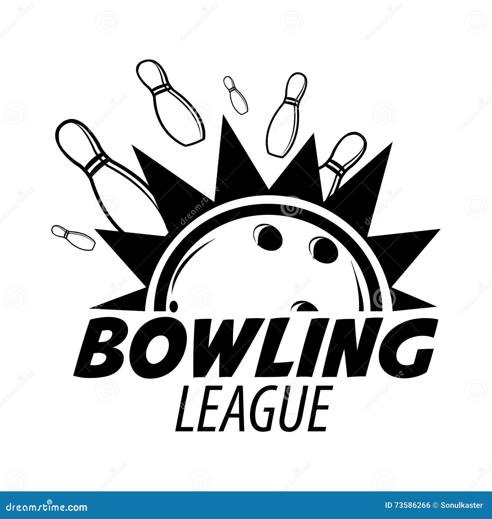 Bowling Emblems, Labels, Badges and Designed Elements. Stock Vector ...