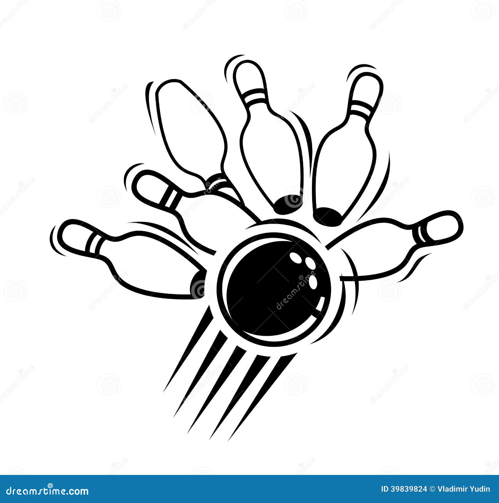 Bowling Icon Cartoon Vector 39839829