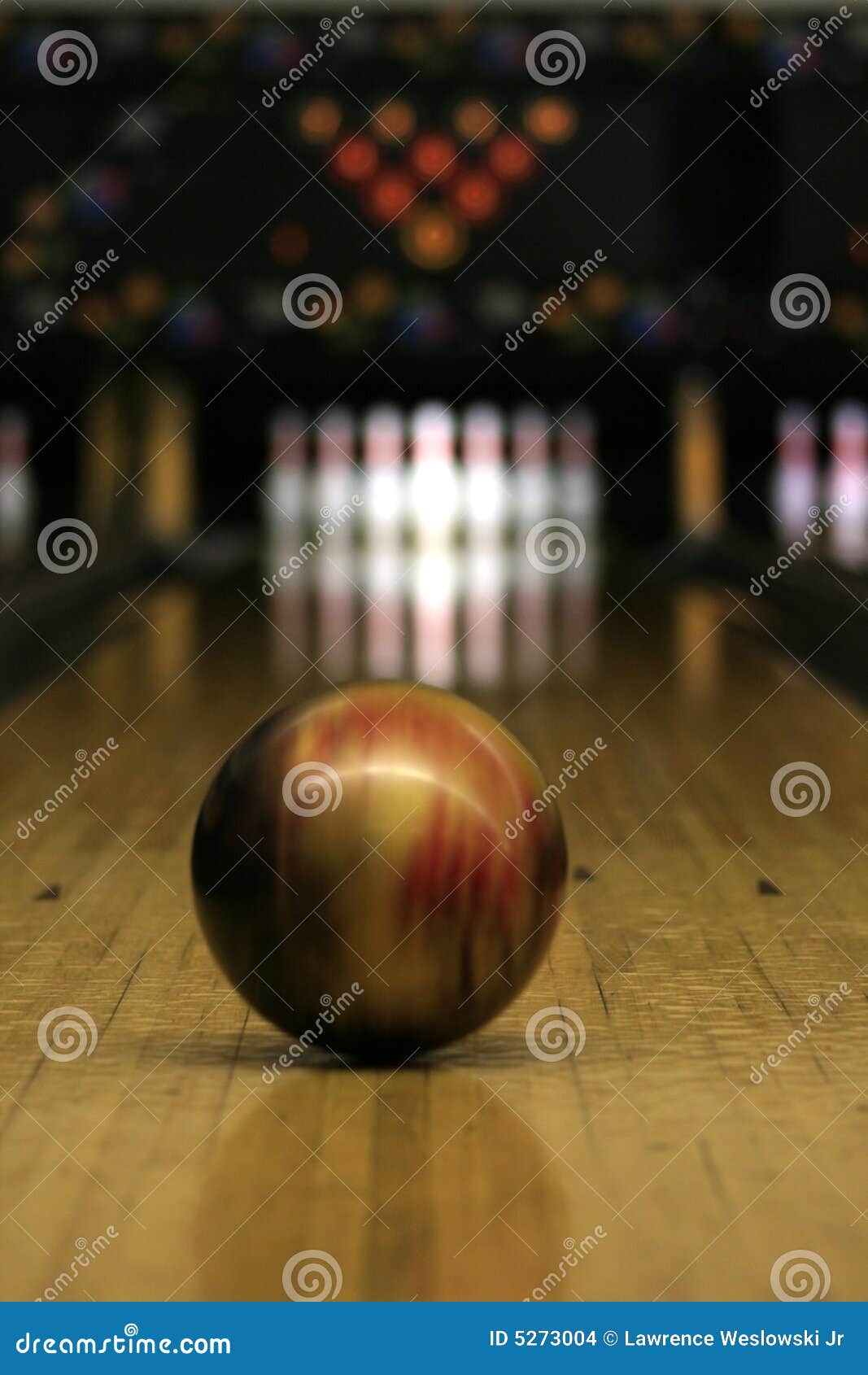 Bowling Lane Ball in Motion Stock Photo Image of gutter, abstract