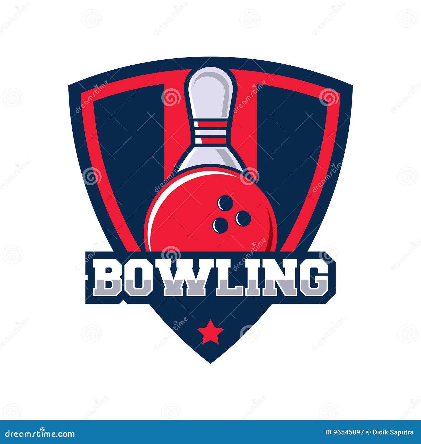 Bowling Logo Design Template Stock Vector - Illustration of team ...