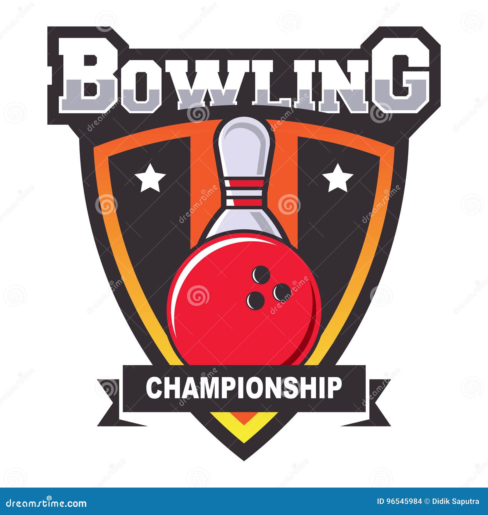 Bowling Logo Design Template Stock Vector - Illustration of bowl ...