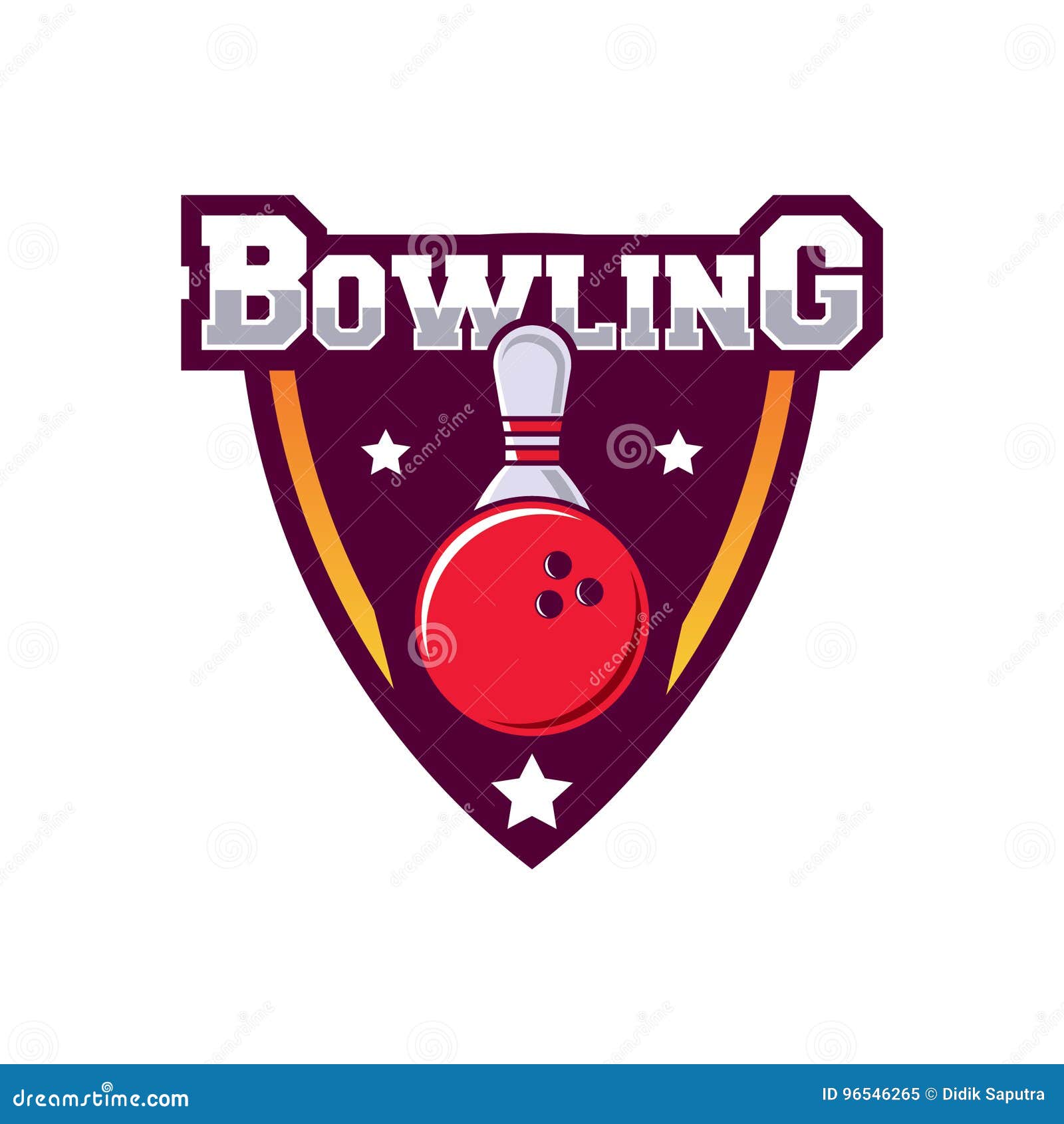 Bowling Logo Design Template Stock Vector - Illustration of concept ...