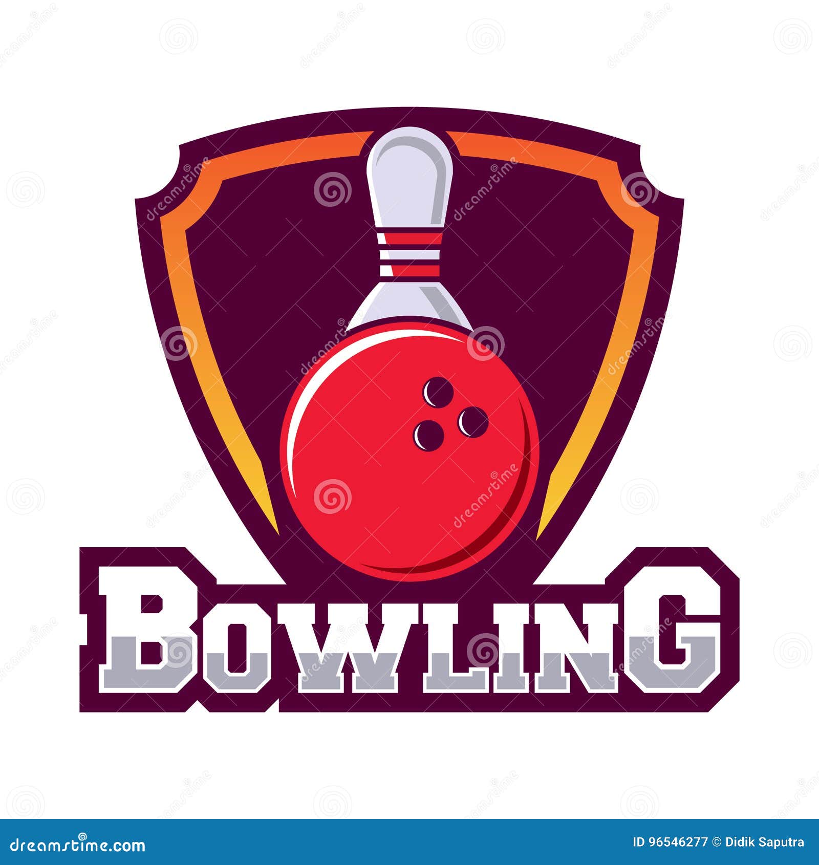 Bowling Logo Design Template Stock Vector - Illustration of ball, game ...