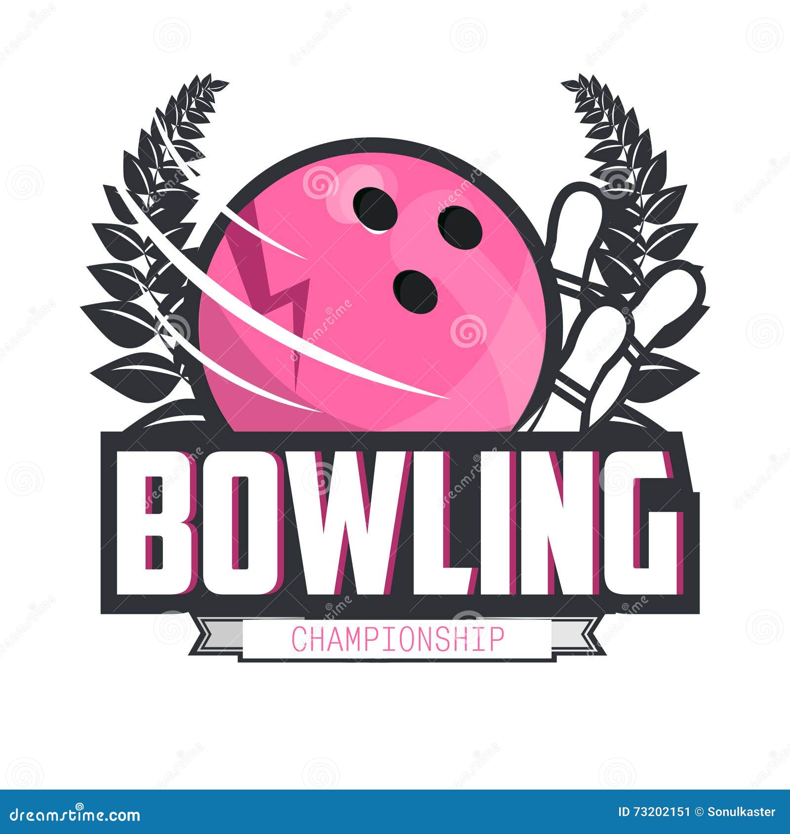 Bowling Logo Design Template, Emblem Tournament. Stock Vector ...