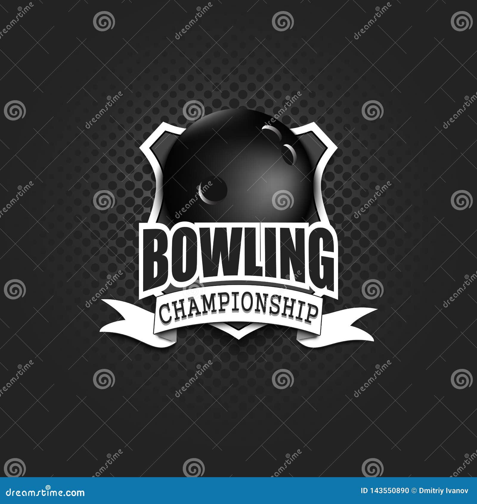 Bowling Logo Stock Illustrations