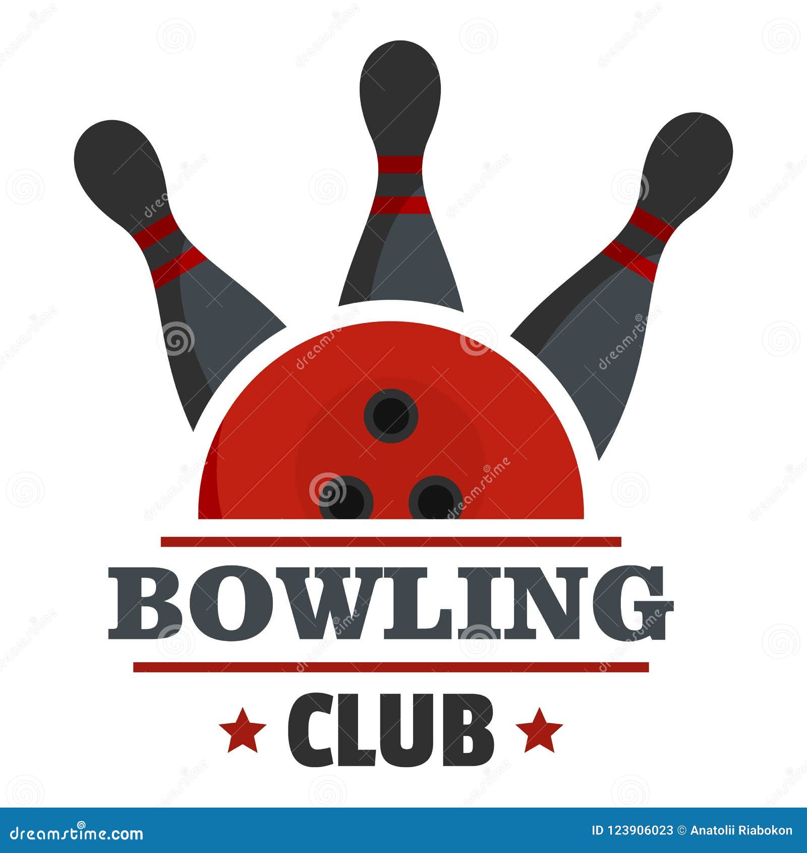 Bowling Score Logo, Flat Style Stock Illustration - Illustration of ...