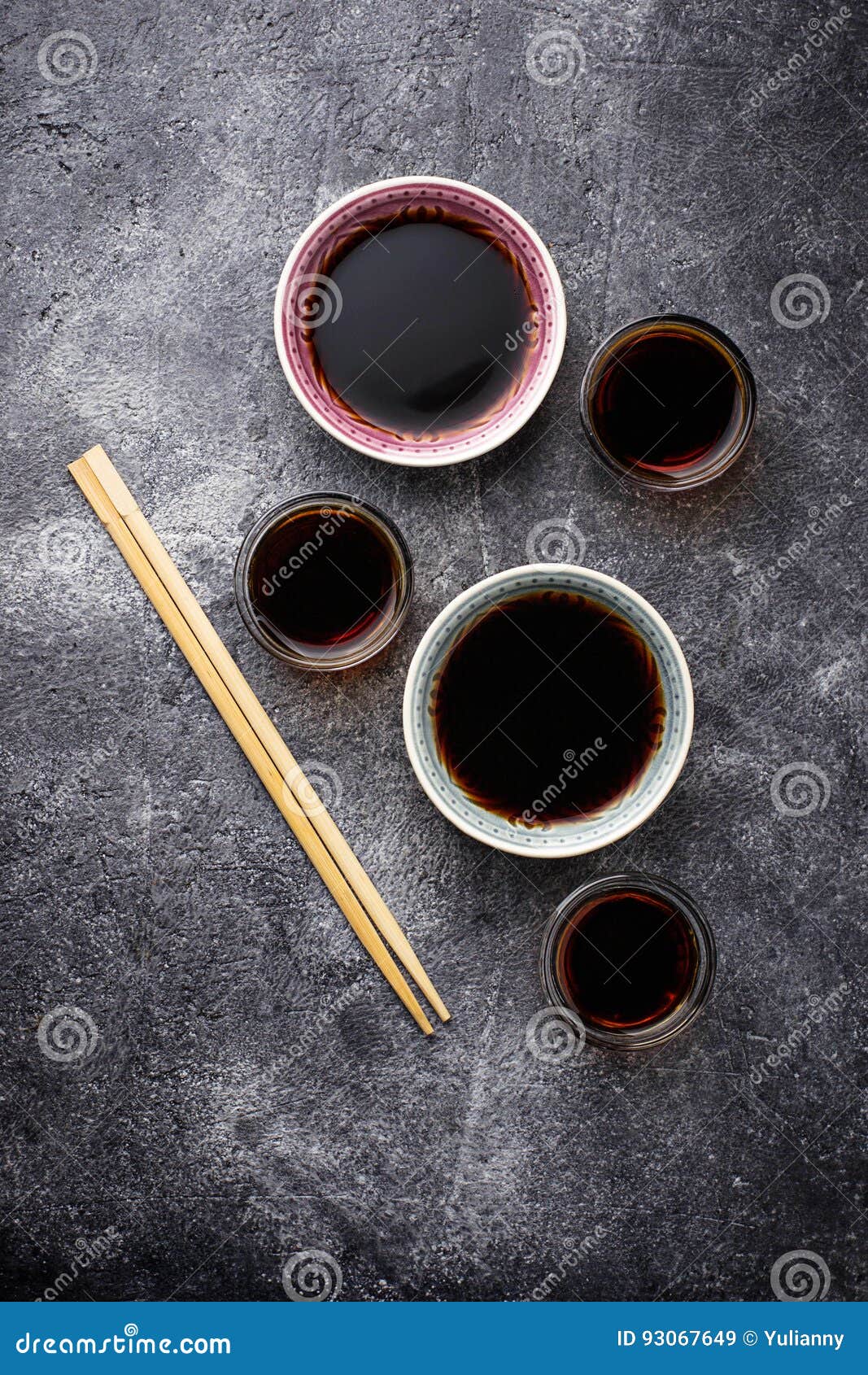 Bowls of soy sauce stock image. Image of sauce, traditional 93067649