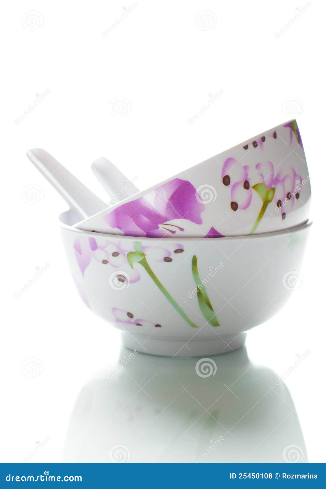 Bowls with spoons stock photo. Image of equipment, dining 25450108