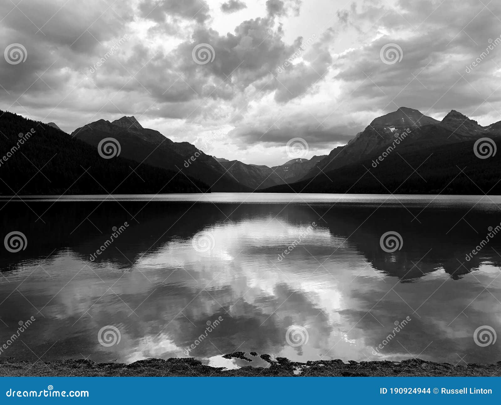 bowman lake, glacier national park montana