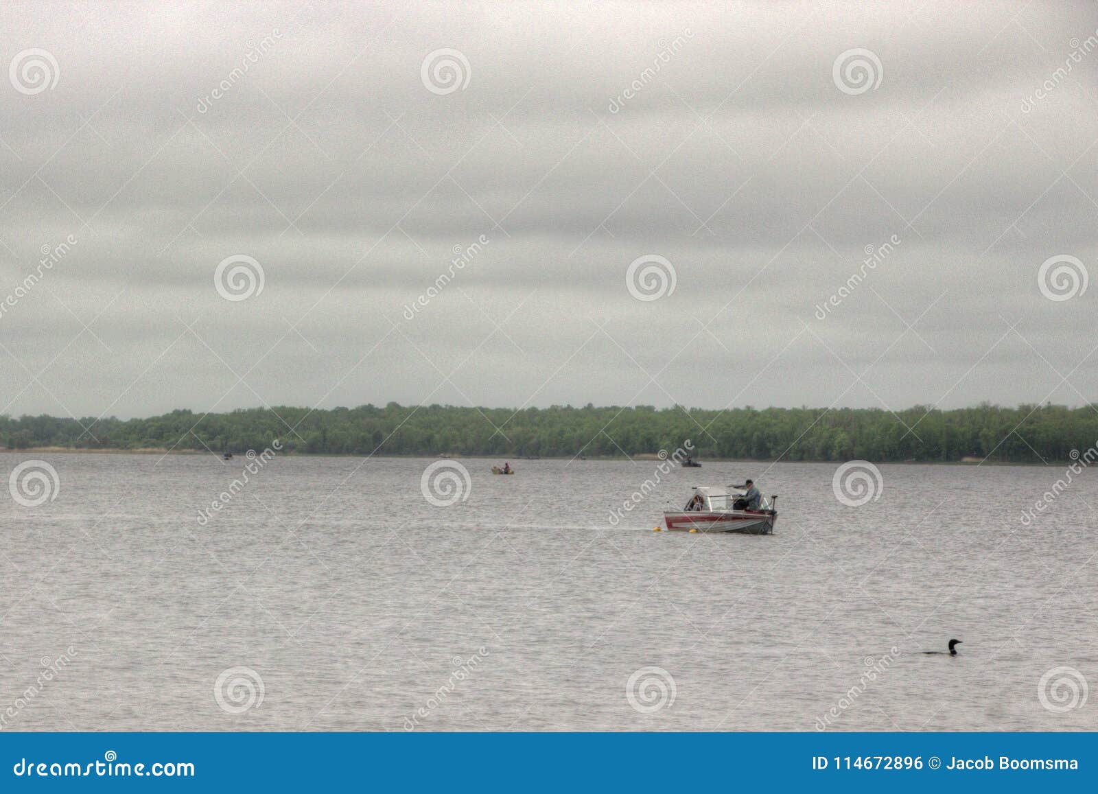 Bowstring Lake is Part of the Leech Lake Native American Reserva Stock