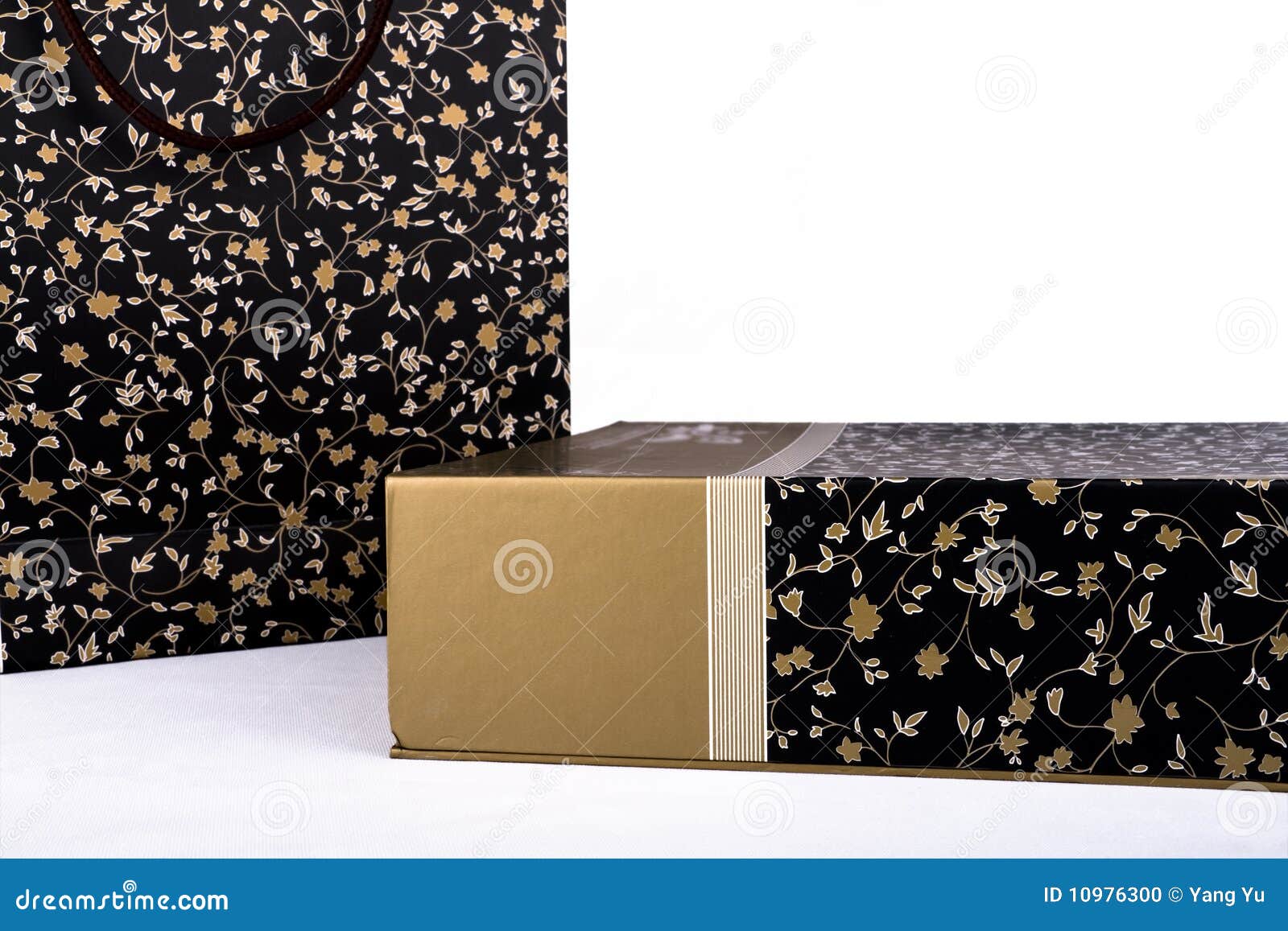 Box and bag for gifts stock photo. Image of birthday 10976300