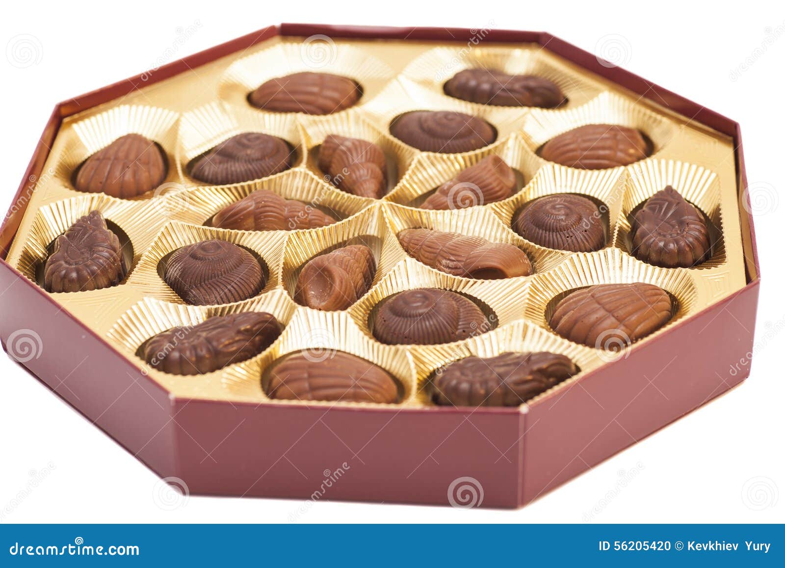 Box of Chocolate Candy stock photo. Image of choc, container 56205420