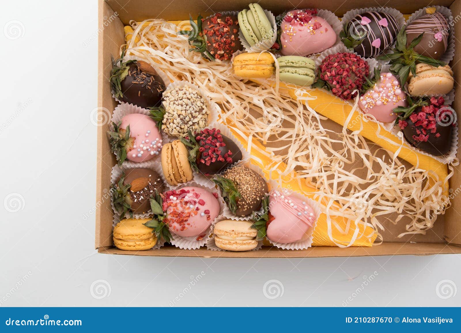 Chocolate Covered Strawberries in a Box Stock Photo Image of juicy