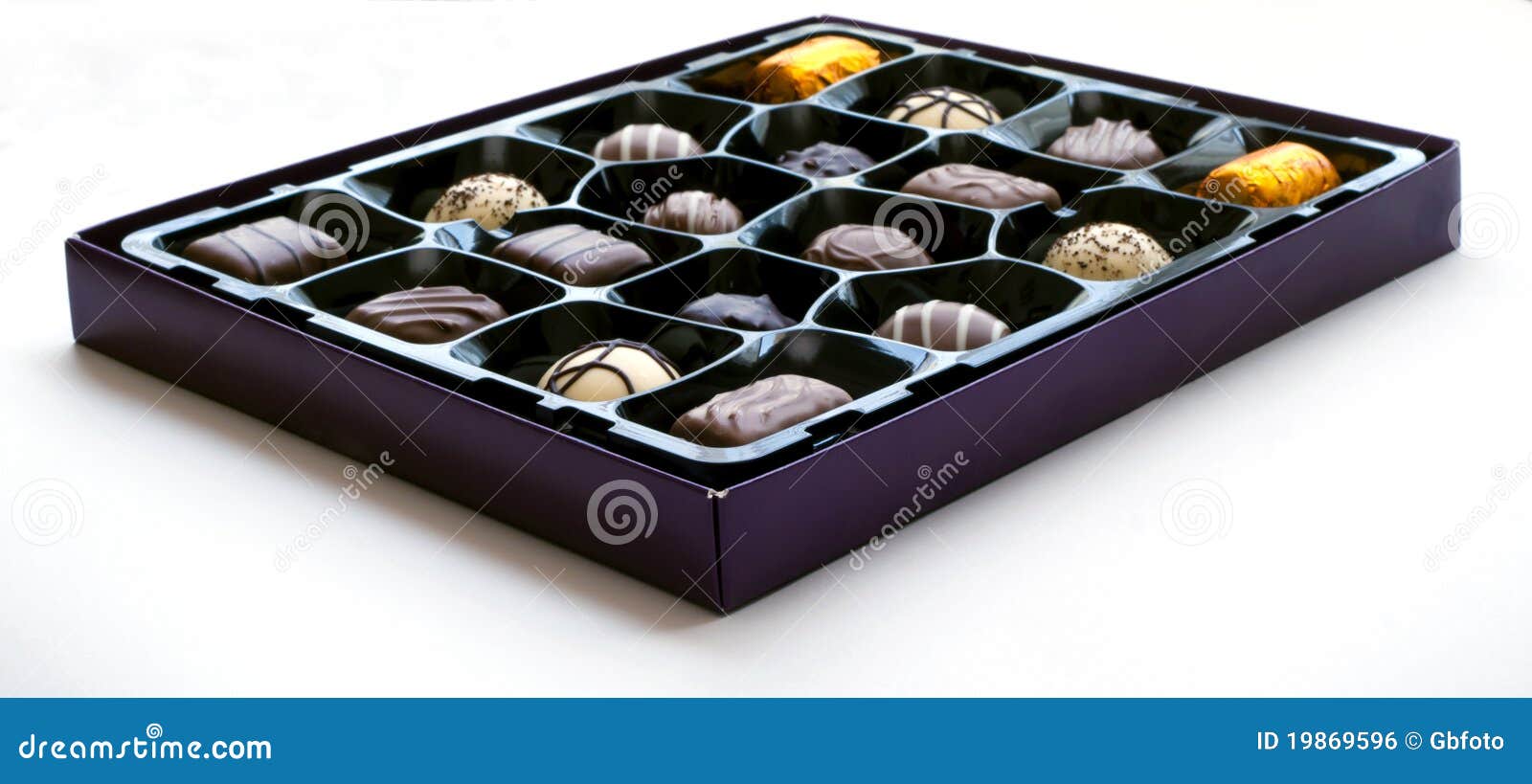 Box of chocolates stock photo. Image of carton, candy 19869596