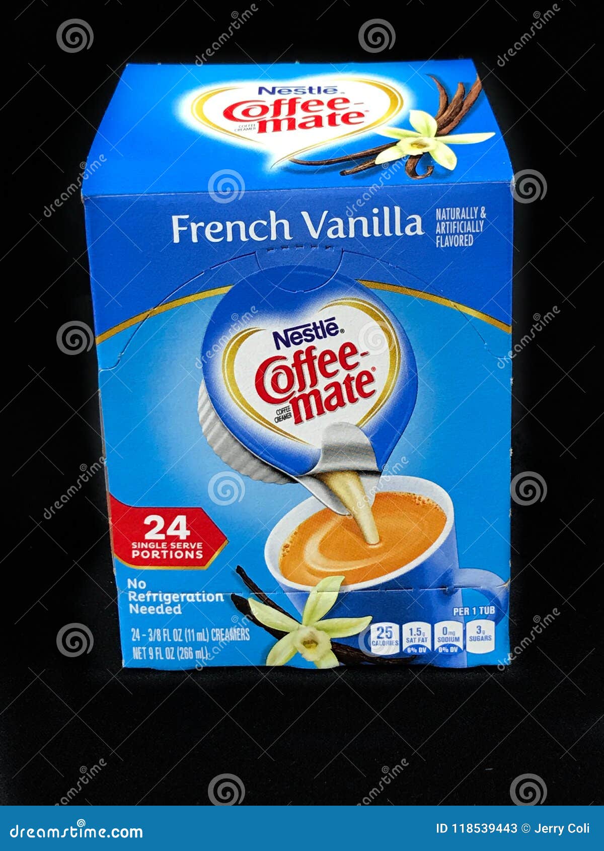 Containers of Coffee Mate French Vanilla Non Dairy Creamer Editorial Image  - Image of mate, vanilla: 118539430