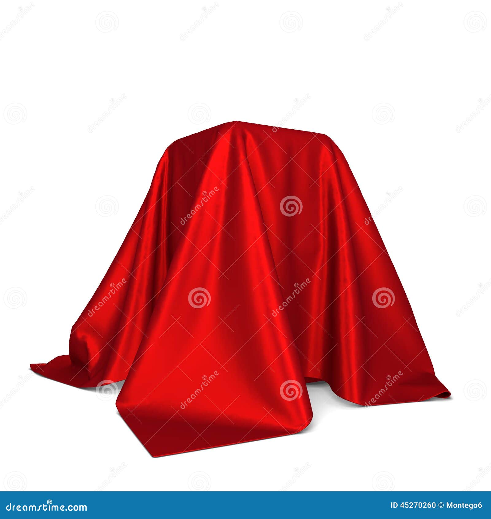 Box covered with cloth stock illustration. Illustration of background