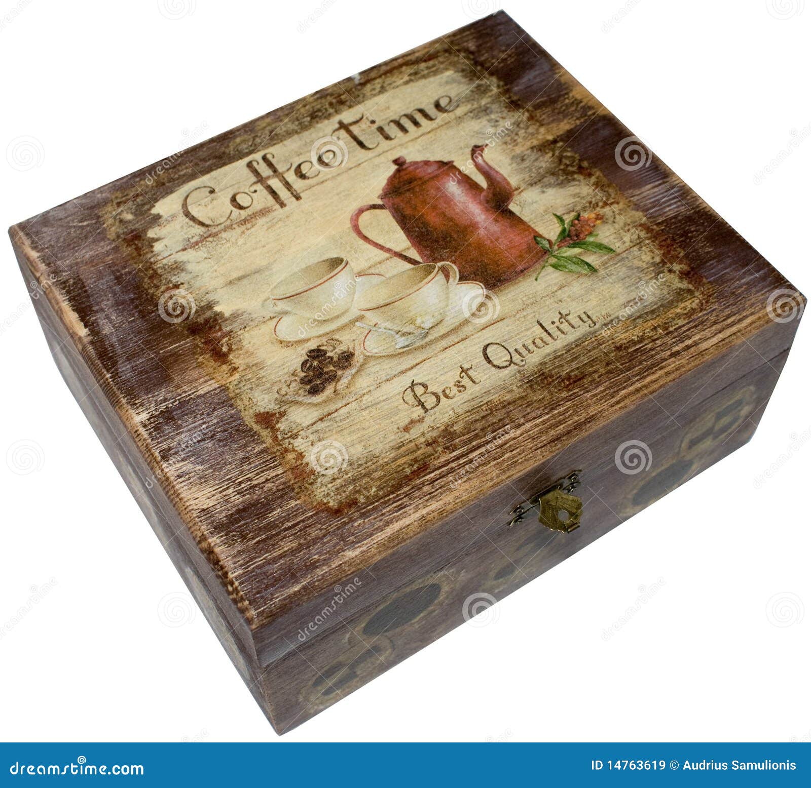 Box Decorated With Decoupage Royalty Free Stock Images - Image 