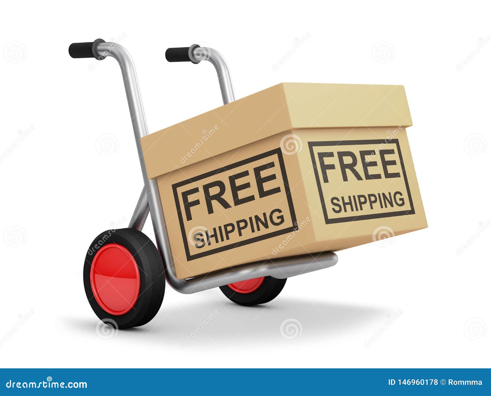 Box free shipping stock illustration. Illustration of storage 146960178