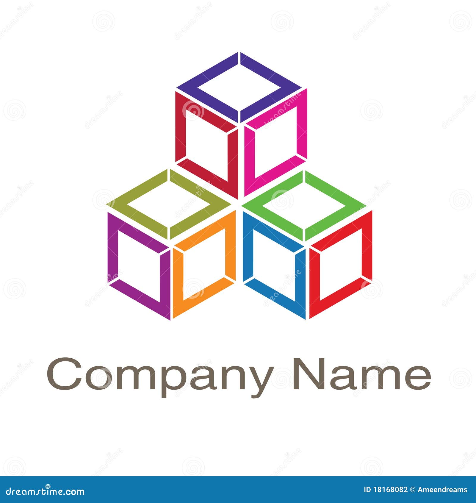 Box logo stock illustration. Illustration of logo, vector 18168082
