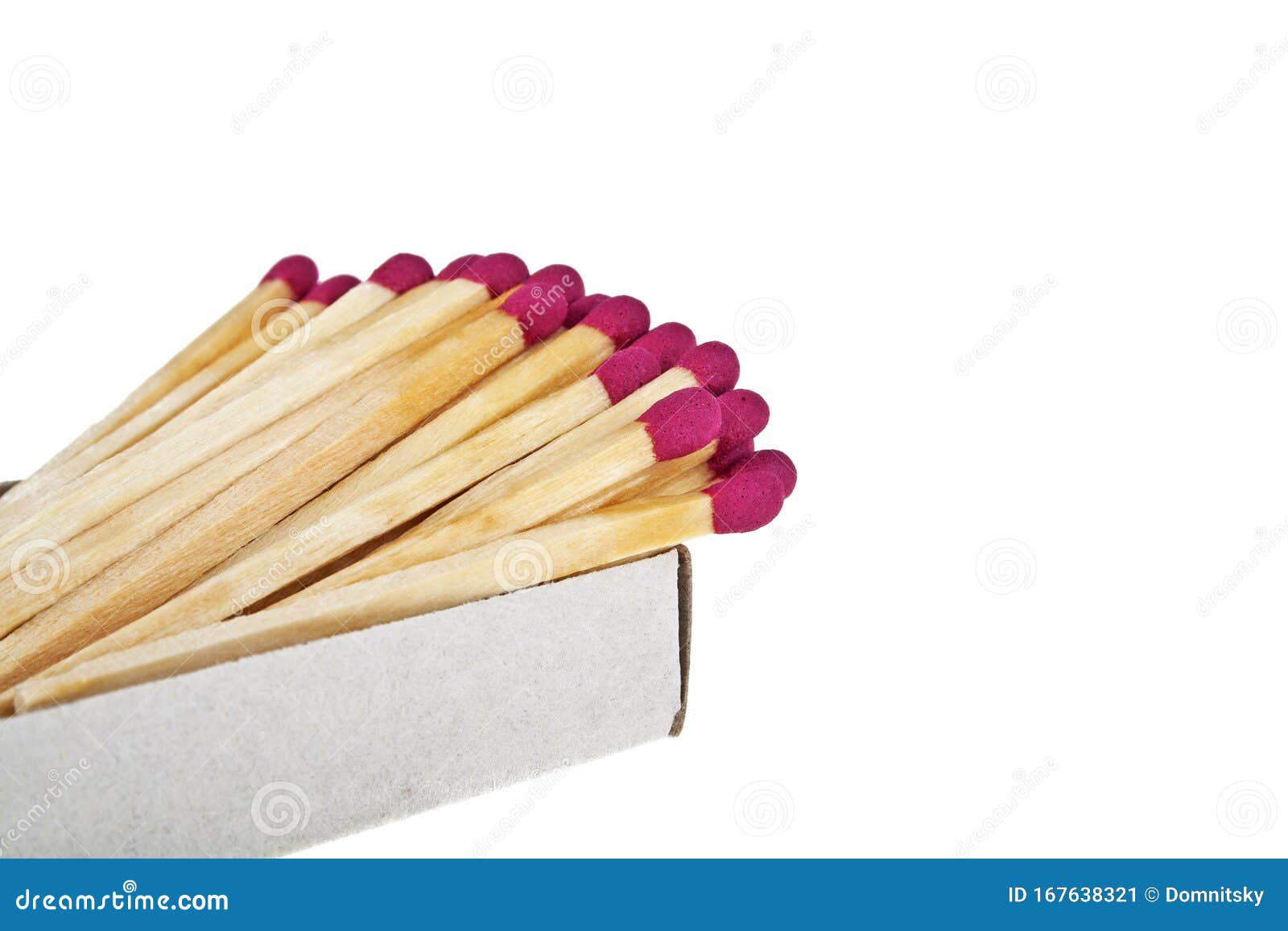 Box with Matches Over a White Background Stock Image Image of fire