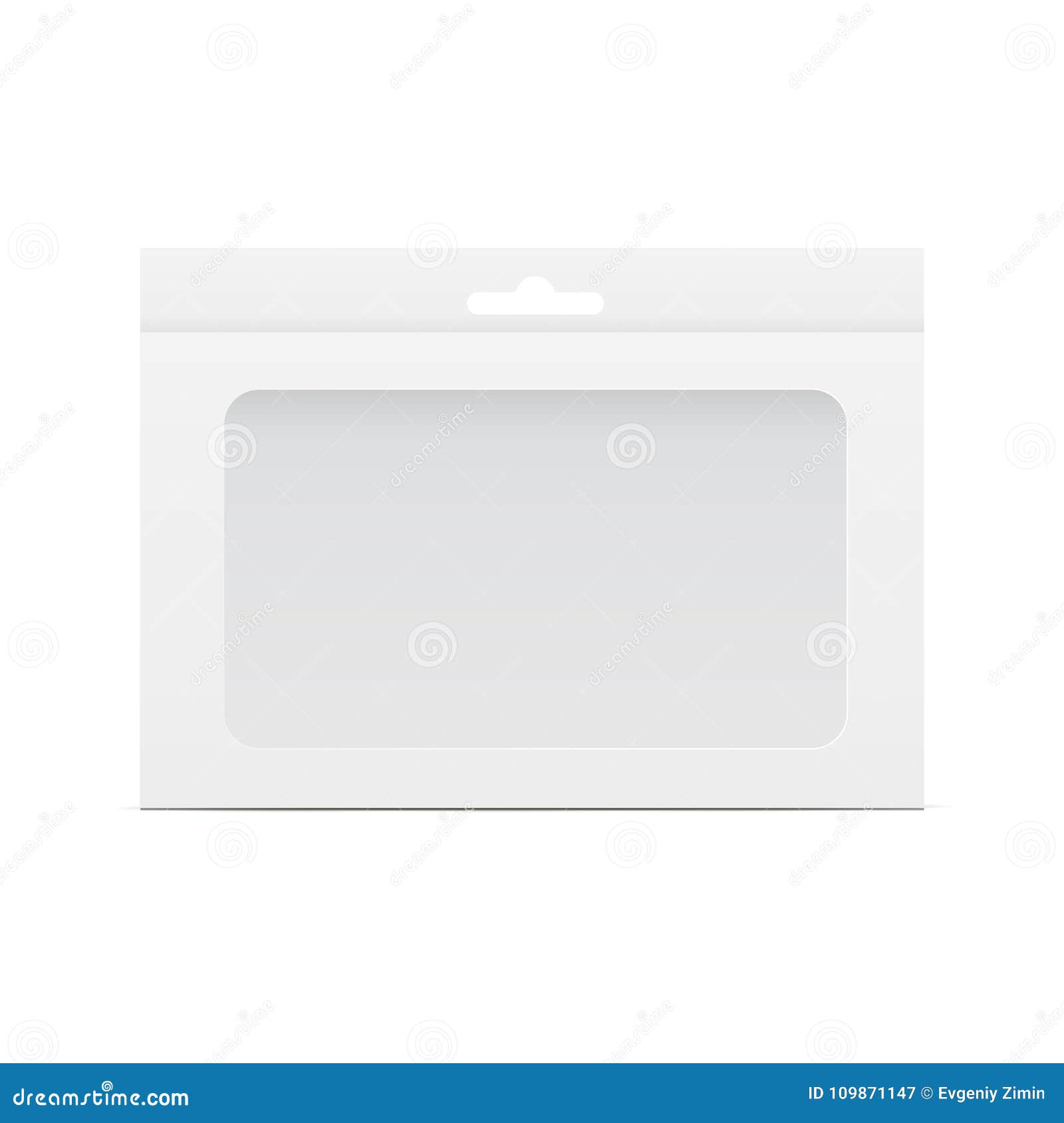 Download Box mockup with window stock vector. Illustration of ...