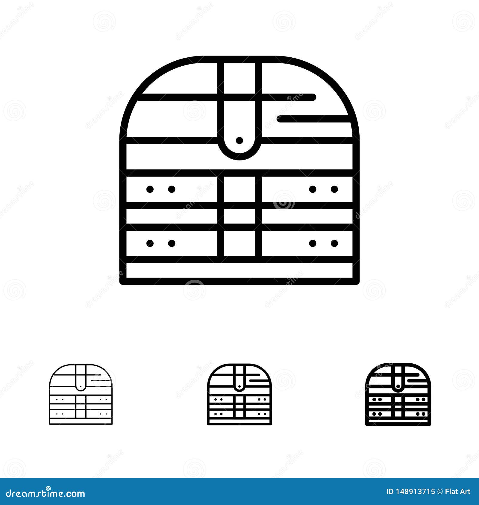 Box, Money, Ireland, Security Bold and Thin Black Line Icon Set Stock