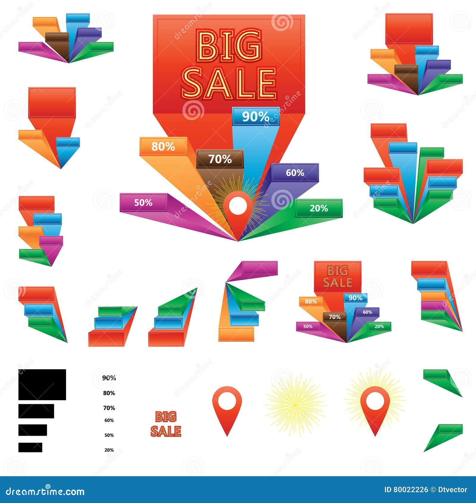 Box out sale template stock vector. Illustration of element 80022226