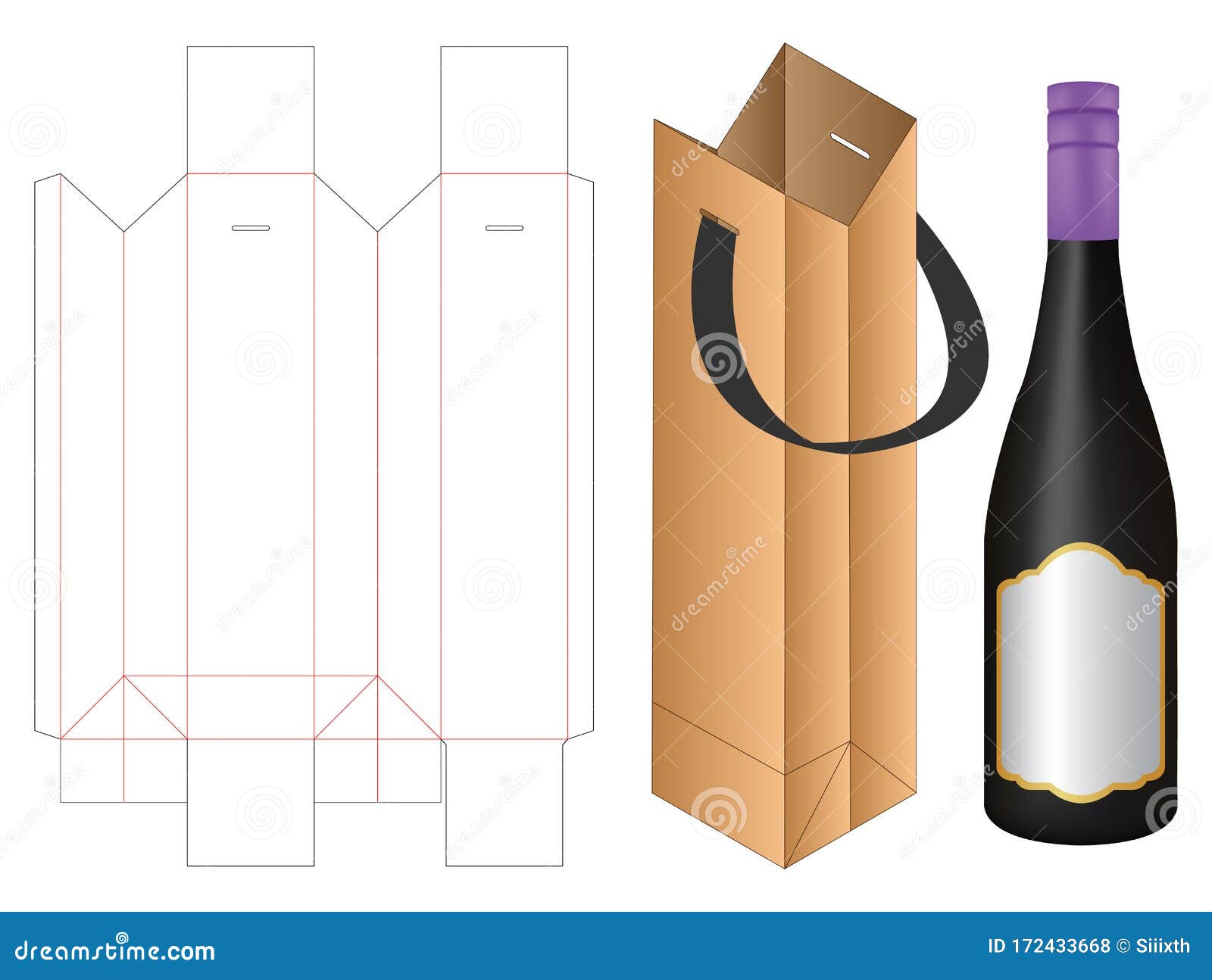Download Box Packaging Die Cut Template Design. 3d Mock-up Stock Vector - Illustration of blueprint ...
