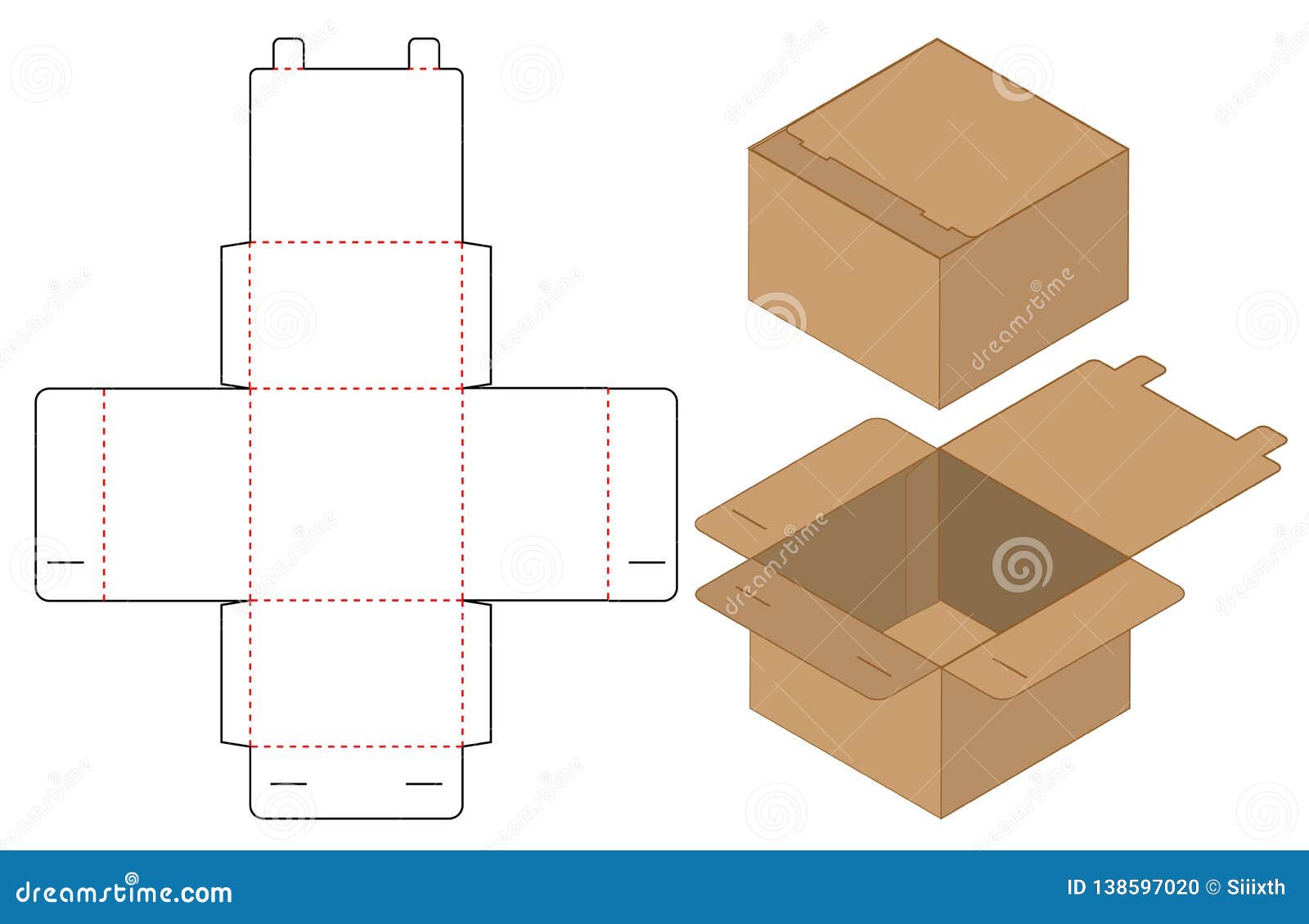 Box Packaging Die Cut Template D - Free Template Ppt Premium Download
