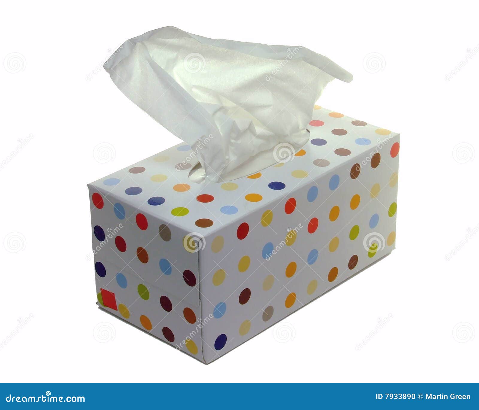 box of paper tissues