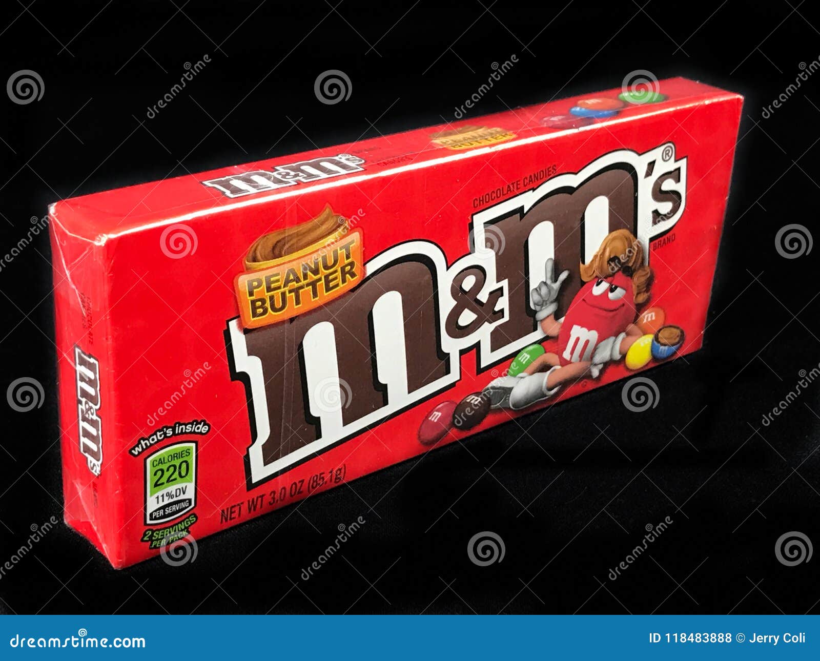 Box of Peanut Butter M&M Candy Editorial Stock Photo - Image of